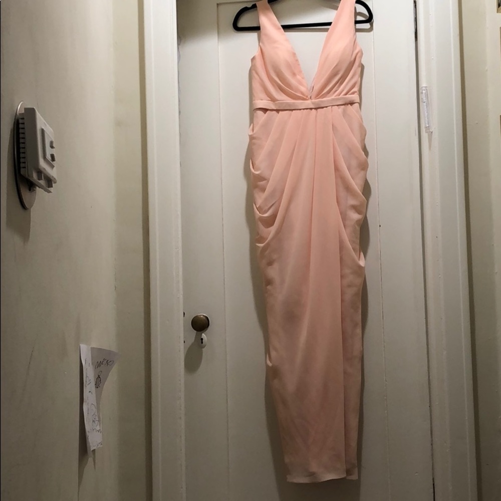 Peach gown